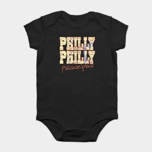 Fun Cool Philly Philly Philadelphia Pennsylvania Pride Proud Street Map Baby Bodysuit